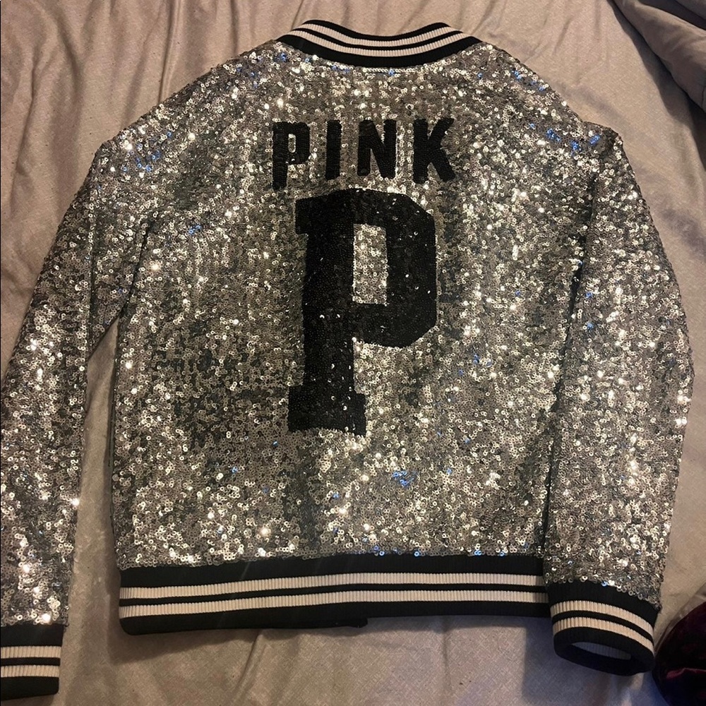 Victorias Secret Sequin Varsity  Jacket